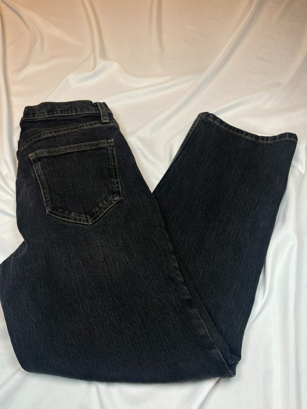 Highest-Rise Vintage Straight Jeans Faded Black Arizona Jean Co Size 2 Juniors